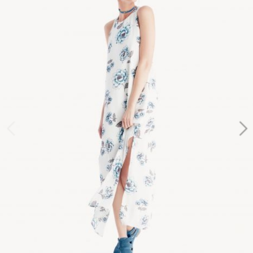 J.O.A. Sleeveless Floral Maxi Dress